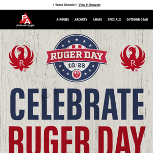 Tomorrow is RUGER DAY! 10/22