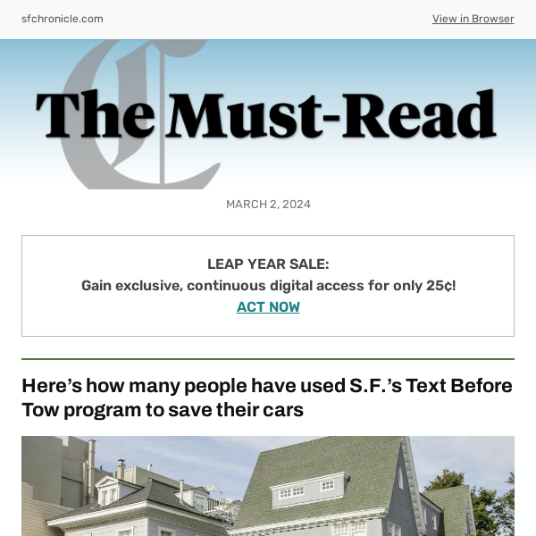 Here’s how many people have used S.F.’s Text Before Tow program to save their cars