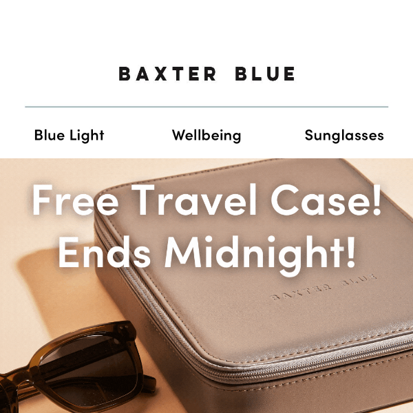 FREE Travel Case! Ends Midnight!