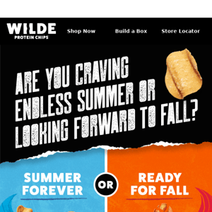 Craving Summer or Eager for Fall? Choose Your Flavor with Wilde Brands!