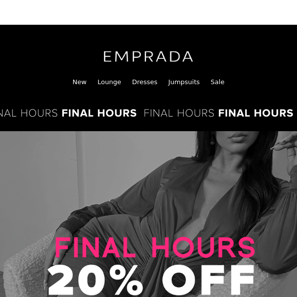 ⏰ 20% OFF Final Hours ⏰