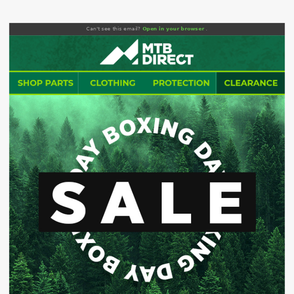 Boxing Day Sale Ends Tomorrow
