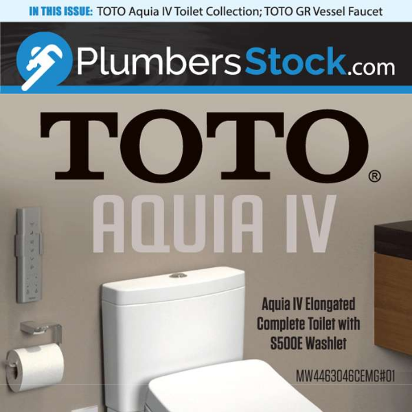Shop the TOTO Aquia IV Toilet Collection and GR Vessel Faucet