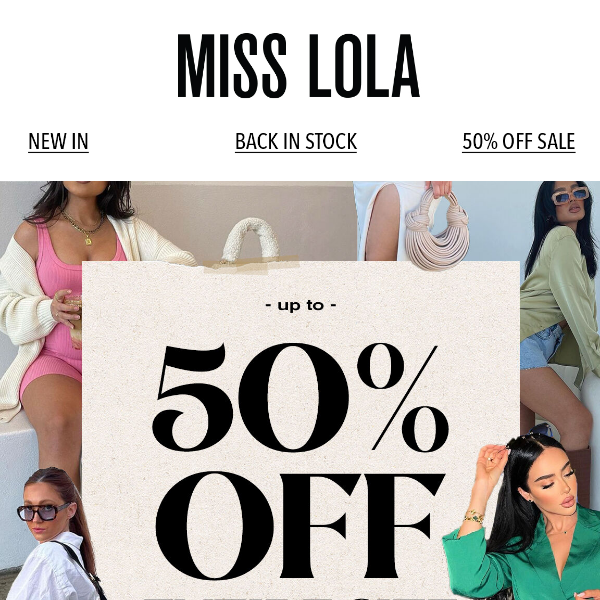 uhm excuse me..... up to 50% OFF is WAITING!  👀 👌