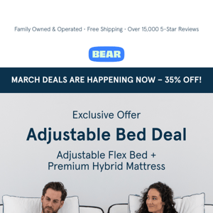 50% Off An Adjustable Base & Mattress!