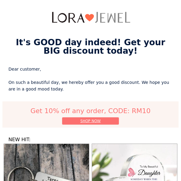 It's GOOD day indeed! Get your BIG discount today!