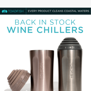 Back In Stock! Toadfish Wine Chiller