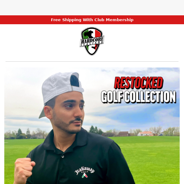 Italiaway & Masters Golf Are Back In Stock! 🏌️‍♂️