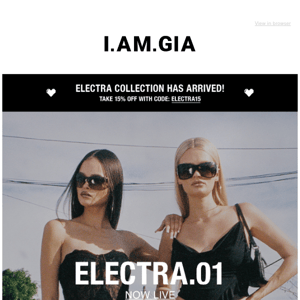 ELECTRA.01 | NOW LIVE