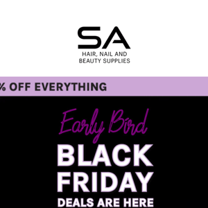 21% Off Everything: Early Bird Black Friday Deals Online & In-Store!