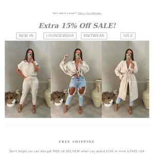 Exclusive 15% Off SALE