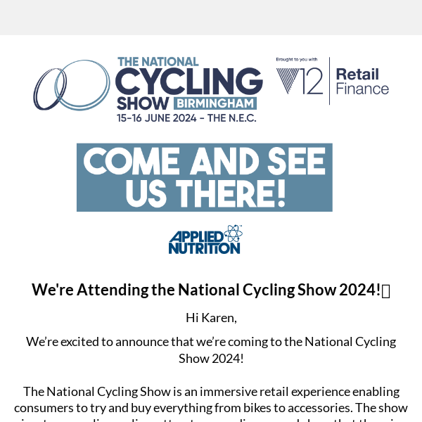 We’re Attending the National Cycling Show 2024!