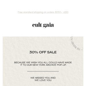 Subject: 30% OFF SALE ENDS TONIGHT