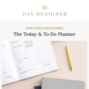 Meet our undated planner – perfect for starting right now! ✨