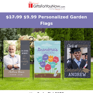 $9.99 Personalized Garden Flags | Save Over 40%