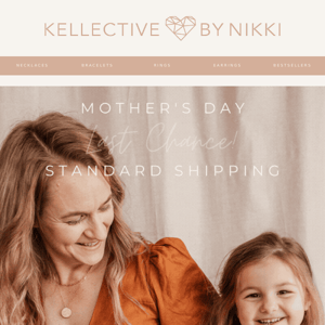 ❤️✨ Last Chance for Standard Shipping for Mother's Day ✨❤️