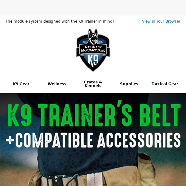 K9 Trainer's Belt