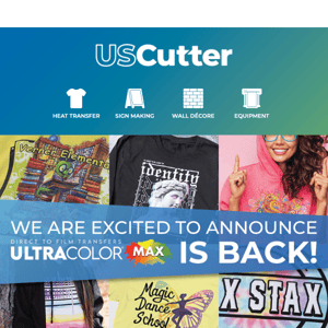 🖨️ 👉 ✉️ UltraColor Max DTF Prints Are Back!