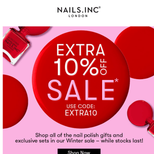 Get  an extra 10% off our winter sale now