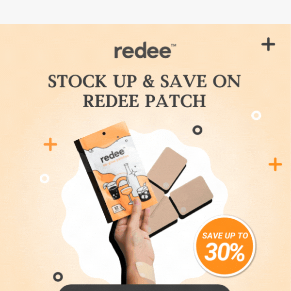 Stock Up & Get 30% Off Redee!🧡