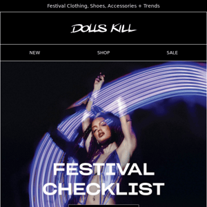 Your Festival Checklist ✅ 🎡