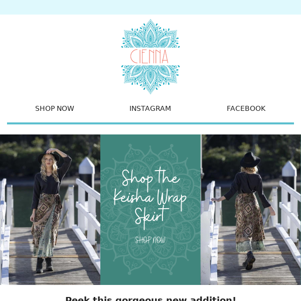 Shop the NEW Keisha Wrap Skirt ✨