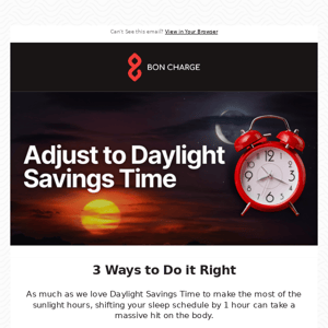 🌞 Spring Ahead: Tips For Adjusting to Daylight Savings 🌞