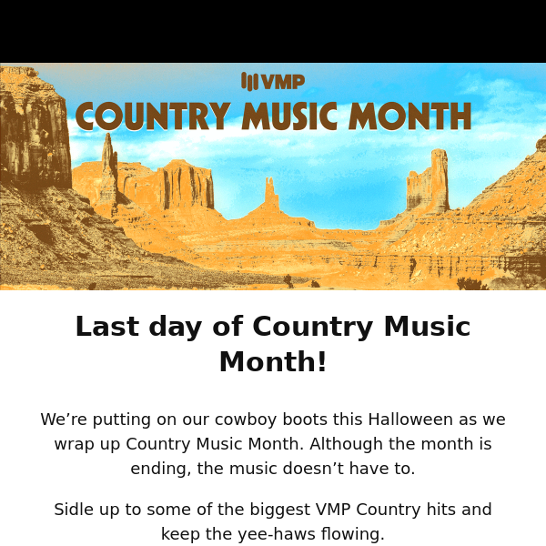 Country Music Month – It’s a wrap