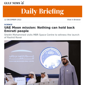 UAE Moon mission: Nothing can hold back Emirati people