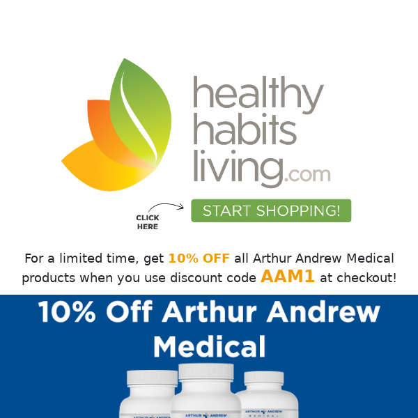 Get 10% Off Arthur Andrew Medical!