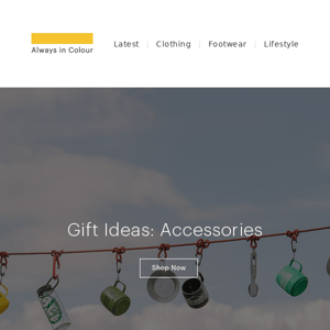 AiC Gift Ideas: Accessories  -  Shop Now