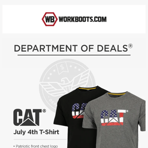 DOD: $17.99 CAT 4th of July T-Shirt! 🎆