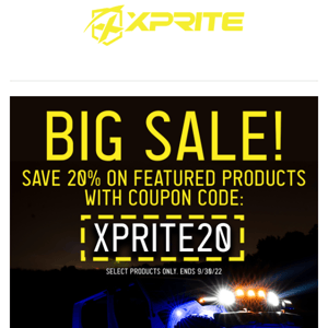 Use code XPRITE20 on these products to save 20%!