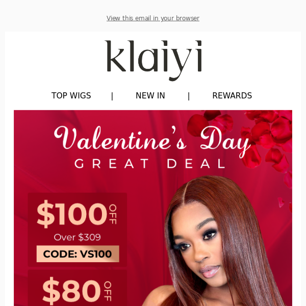 Valentine's Day Treat! Total $210 OFF