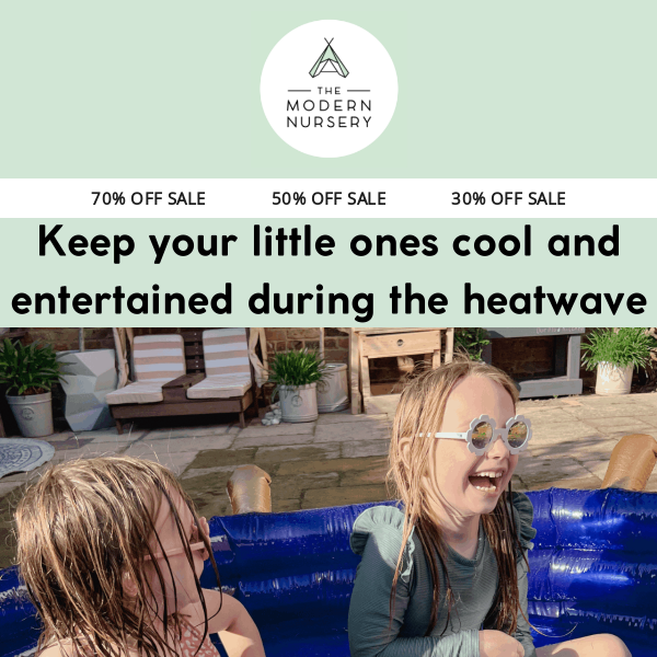 Keep your little ones cool and entertained during the heatwave