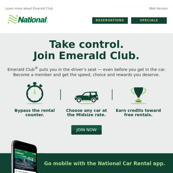 National Car Rental, get rewarded for your rentals - National Car Rental