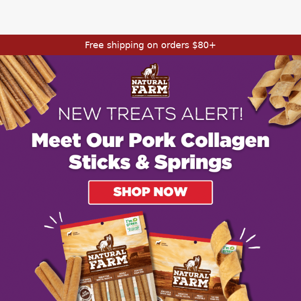 NEW: Tasty Pork Collagen Treats! 🤩