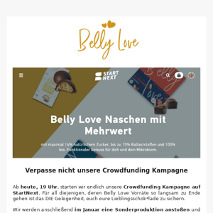 Belly Love Crowdfunding auf Startnext