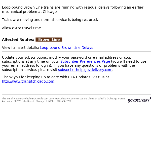 Loop-bound Brown Line Delays