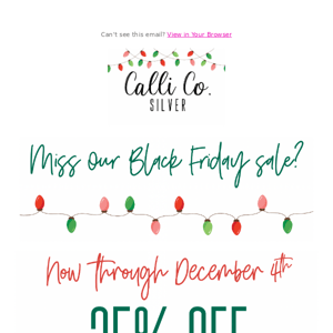 25% off?  Yes, please! 🎅