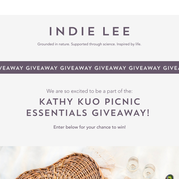 Giveaway Alert!  We are part of the Kathy Kuo Picnic Essentials Giveaway!