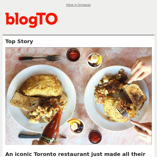 The latest from blogTO