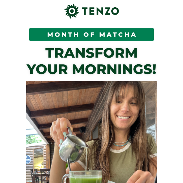 Welcome to the Month of Matcha - Transform Your Mornings! 🍵
