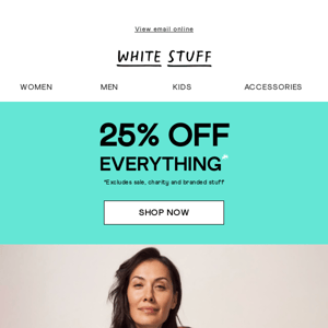 25% off knitwear (and everything else)