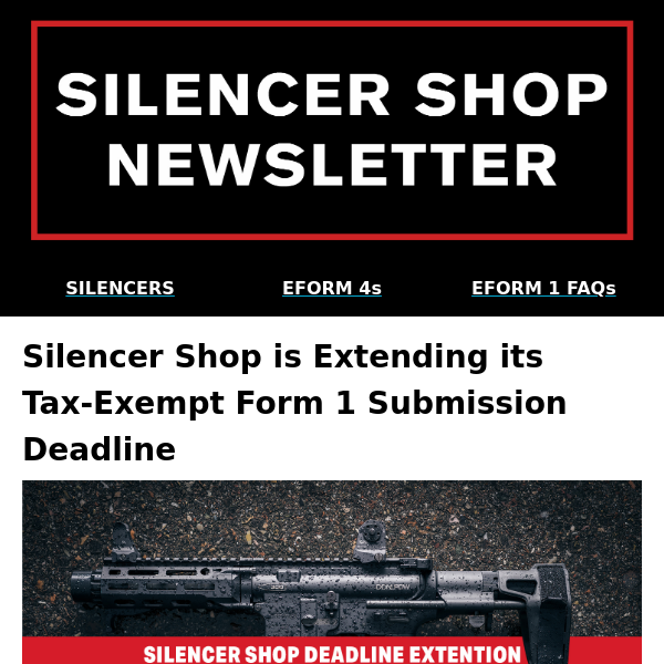 Silencer Shop is Extending its eForm 1 Services