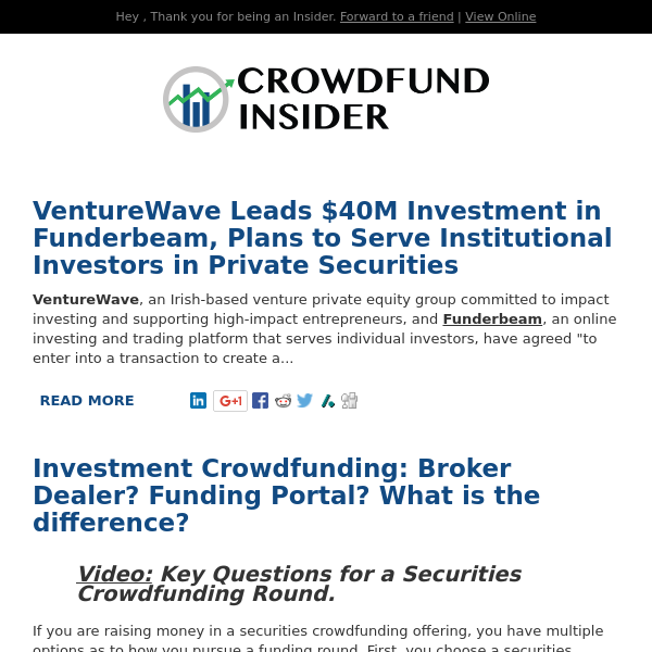 Investment crowdfunding, Fintech in 2nd Inning, Crowdcube takes action⚡