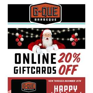 Give the Gift of BBQ 🎁 20% OFF E-Gift Cards