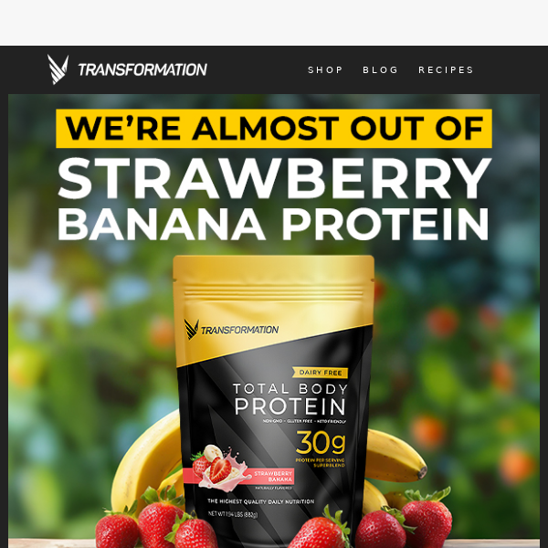 Strawberry Banana Protein – Limited Stock!