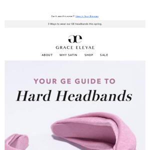 3 ways to wear our hard headbands