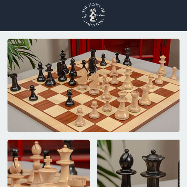 Our Featured Chess Set of the Week -  The Argentina Series Chess Pieces - 4.0" King